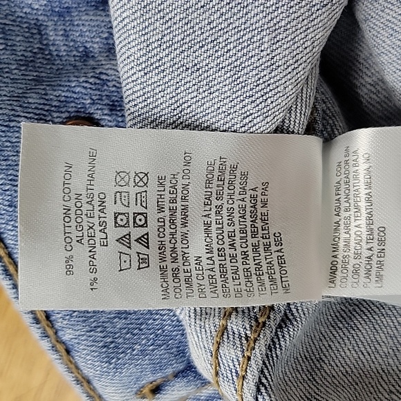 Lucky Brand Jean Jacket Light Wash Distressed Womens Size S/P - Picture 16 of 16